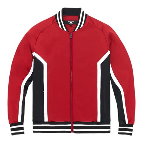 Jordan Craig Track Trivarti Jacket Blackred Jbrooks Menswear