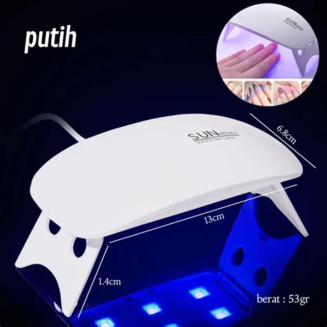 Jual Msy Alat Pengering Kutek Gel Lampu Led Uv Mini W Portabel Sun