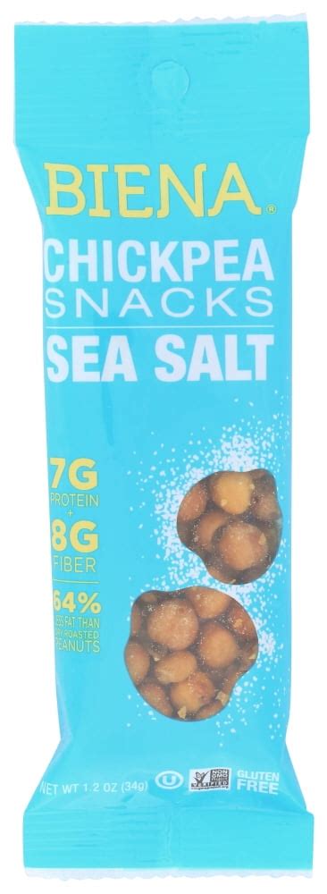 Pack Biena Sea Salt Chickpea Snacks Oz Walmart