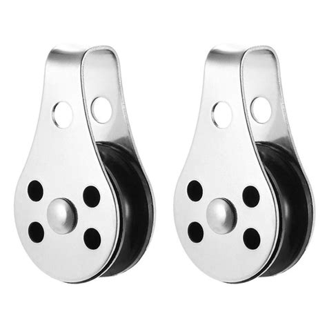 Stainless Steel 316 Pulley Blocks Rope Runner Kayak Boat Accessories