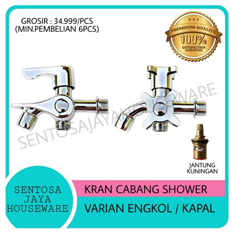 Jual Kran Cabang Shower Stainless Kran Shower Dua Kran Air Cabang