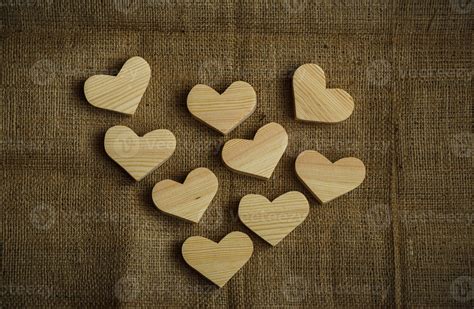 Heart Shaped Wooden Pieces Stock Photo At Vecteezy