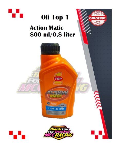 Jual Oli Top Action Matic Sae W Jaso Mb Oil Top Matic Ml