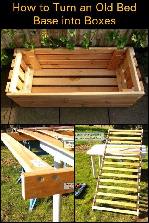 How To Turn An Old Bed Base Into Boxes DIY Projects For Everyone