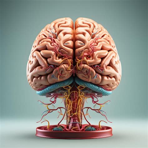 Premium Ai Image Human Brain D Rendering