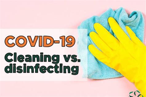 COVID 19 Cleaning Vs Disinfecting Center For Research On