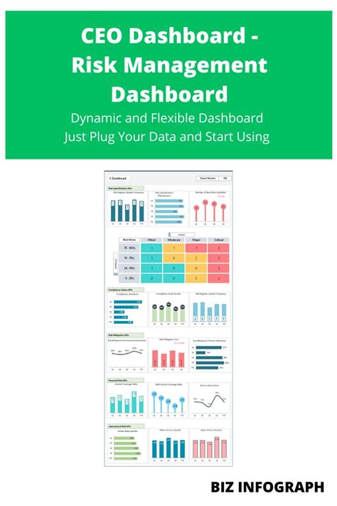 CEO Dashboard - Risk Management Dashboard | Risk management, Dashboard examples, Dashboard template