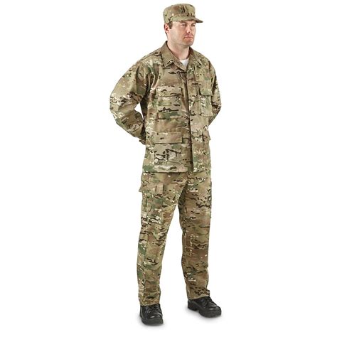 Hq Issue Military Style Multicam Bdu Shirt 641405 Tactical Clothing