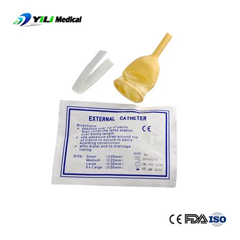 Medical Disposable Male External Latex Condom Catheter Urology Tube