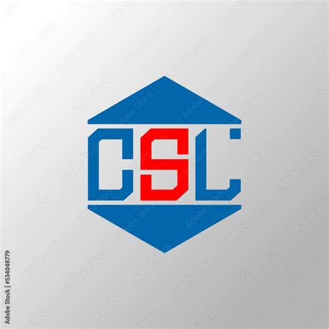 Csl Hexagon Vector Logo Template On White Background Csl Polygon Logo