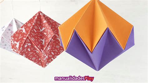 Bolas De Navidad De Papel Manualidades De Papiroflexia Fáciles