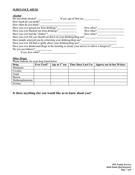 Intake Questionnaire For New Patients Adult Fill Out Sign Online