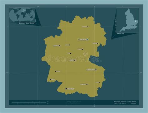 Breckland England Great Britain Solid Labelled Points Of Ci Stock