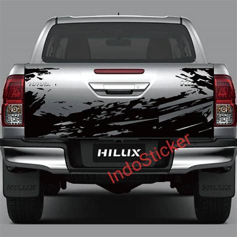 Jual Stiker Mobil Hilux Sticker Body Belakang Mobil Hilux Ranger Triton