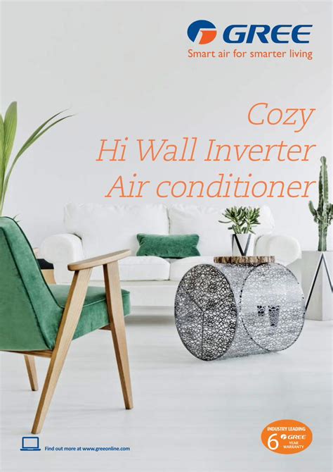 Pdf Cozy Hi Wall Inverter Air Conditioner Greeonline All Gree