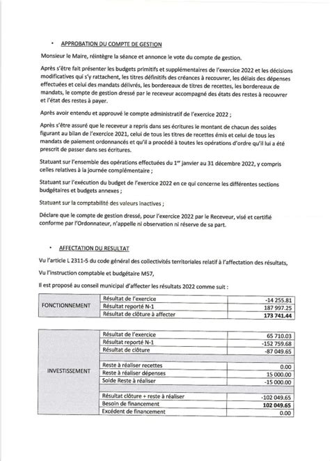 PV Du Conseil Municipal Du 24 Avril 2023 Accueil