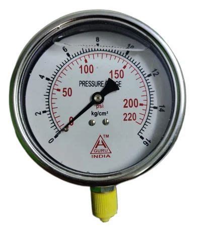 Inch Mm Glycerin Filled Pressure Gauge To Bar To