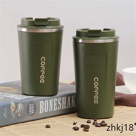 Thermos ZHKJ 380ML 510ML Vaso Aislado Taza De Viaje Termo De Café Al