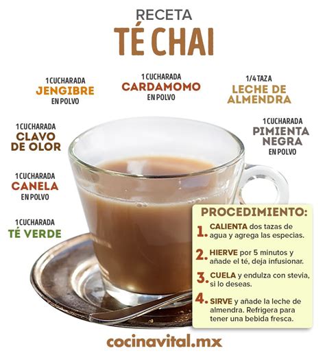 Receta de Té chai Disfruta de tus beneficios Cocina Vital