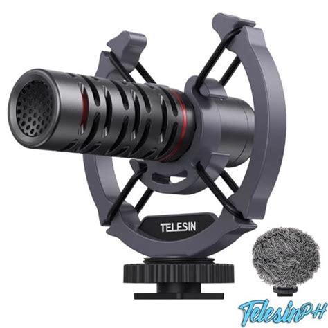 Telesin Compact On Camera Shotgun Condenser Vlogging Microphone For