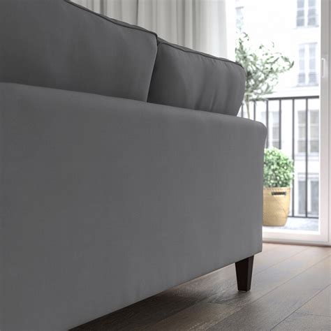 Ekholma 2 Seat Sofa Hakebo Dark Grey Ikea