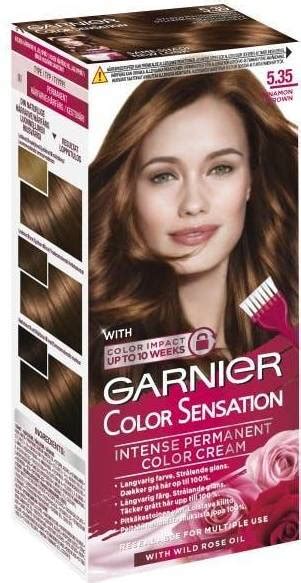 Garnier permanent hårfärg Color Sensation 5 35 Cinnamon Brown Pris