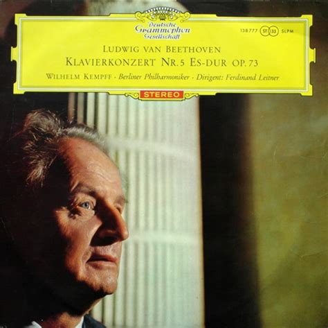 Deutsche Grammophon Stereo Kempff Beethoven Concerto No 5