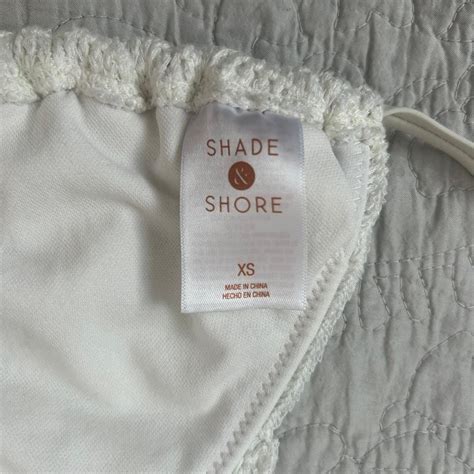 Shade Shore White Crochet Triangle String Bikini Depop
