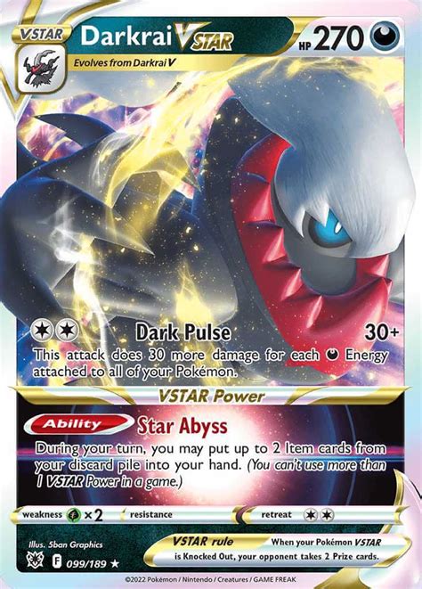 Deck Darkrai Vstar Scarlet Violet Pokemon TCG PokemonCard