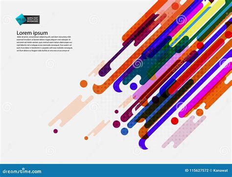 Multi Colored Geometric Abstract Background With Copy Space Modern