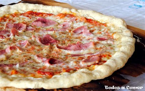 Receta Pizza prosciutto de jamón cocido