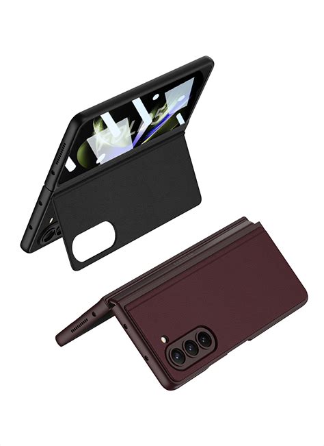 Ultra Thin Leather Case with Bracket For Samsung Galaxy Z Fold 5