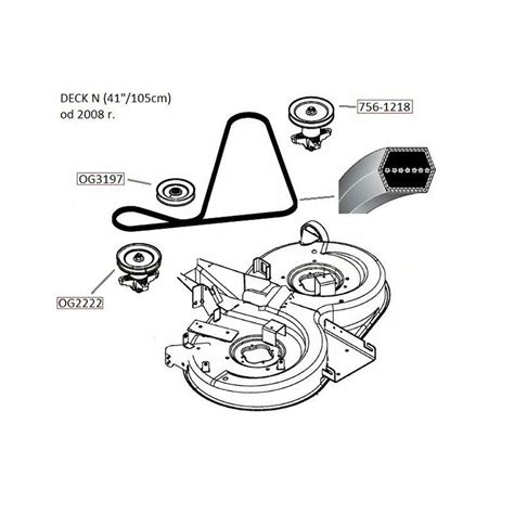 Pasek Dwustronnie Klinowy AA92 MTD Nr 754 04174