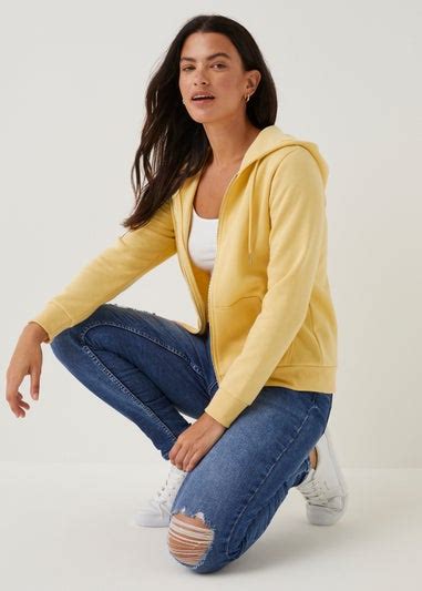 Yellow Zip Hoodie Matalan