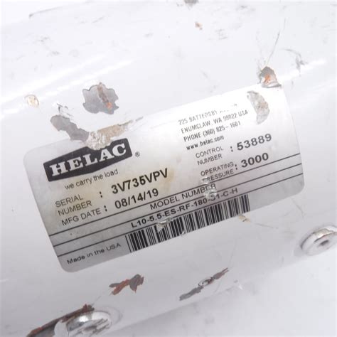 Helac Helical Hydraulic Rotary Actuator L10 Series L10 55 Es Rf 180 51