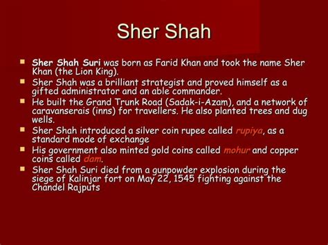 Humayun And Sher Shah Suri PPT