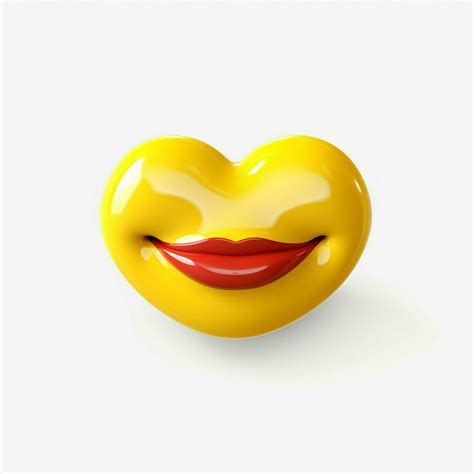 Kissing Face with Smiling Eyes emoji on white background h 30689006 ...