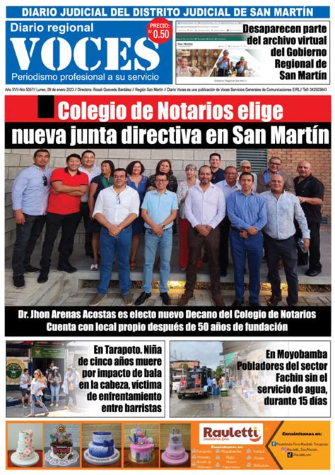 Diario Digital Lunes 09 De Enero 2023 Diario Voces