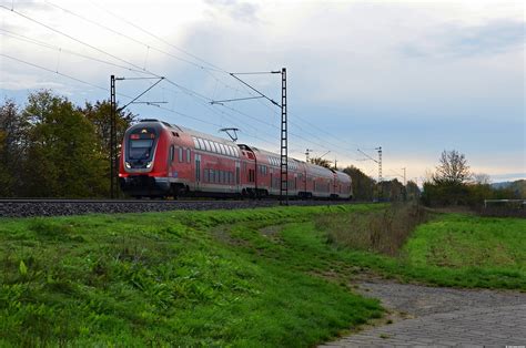 DB Regio 445 052 Main Spessart Express fährt als RE54 mit Ziel