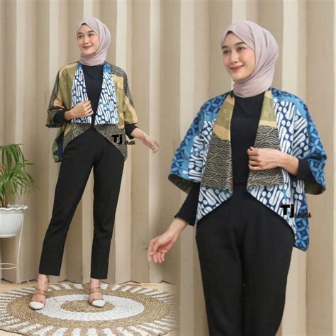 Jual Outer Batik Wanita Dua Motif Bolak Balik Batik Wanita Bolero