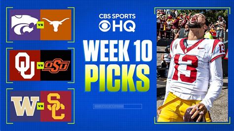 College Football Week 10 Expert Picks For Ranked Games I Cbs Sports