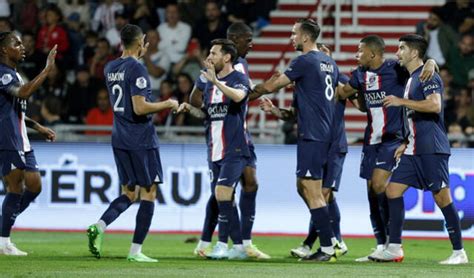 Marcador Psg Vs Ajaccio Goles De Mbapp Y Messi Ligue De