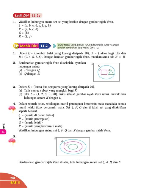 Matematik Tingkatan 1 JPN NEGERI SEMBILAN CM60 KPM Muka Surat 268