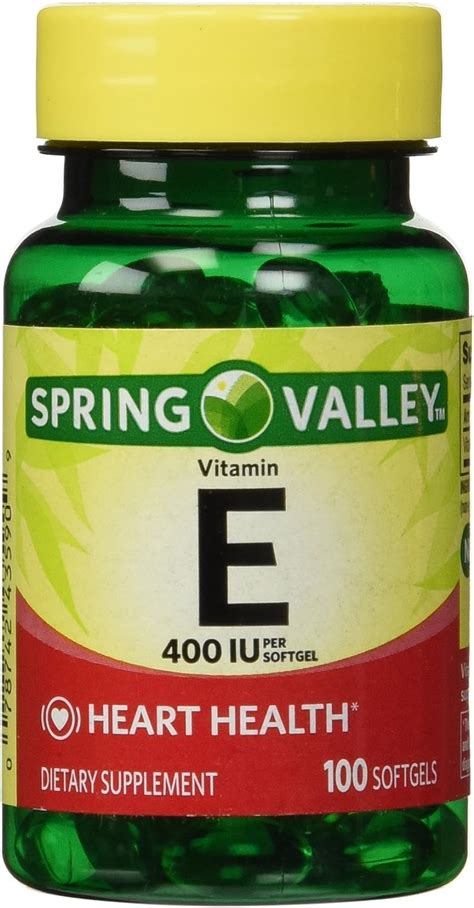 Amazon Spring Valley Vitamin E Iu Softgels Health