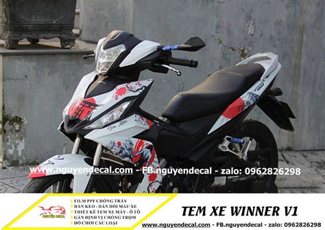 T Ng H P M U Tem Winner X Hot Nh T Hi N Nay Nguy N Decal Chuy N D N Keo Xe Design Tem Xe