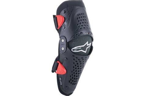 Rodillera Infantil Alpinestars Sx Negro Rojo Maxiscoot