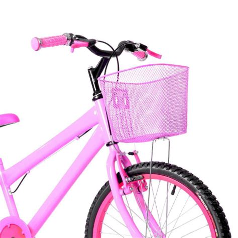 Bicicleta Infantil Feminina Aro Kit Passeio E Cadeirinha No Shoptime