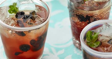 Earl Grey Tea And Blueberry Spritzer Punchfork