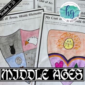 Middle Ages Coat of Arms (Print and Digital) by History Gal | TpT