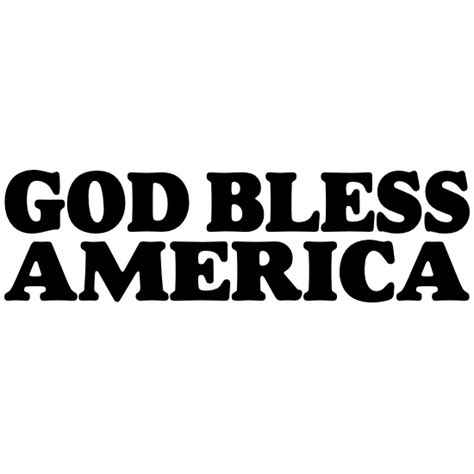 God Bless America Sticker